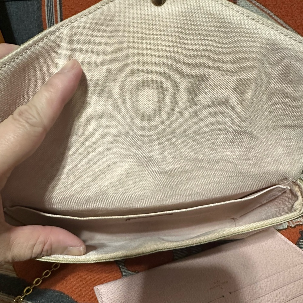 LOUIS VUITTON ❤️🌟MI2146 FELICIE DAMIER AZUR ⭐️ - Picture 10 of 16